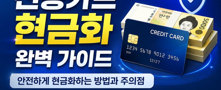 신용카드 현금화 완벽 가이드 – 안전하게 현금화하는 방법과 주의점